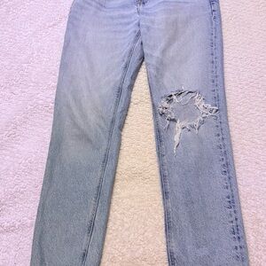 Mid Rise Distressed Womens Jeans
